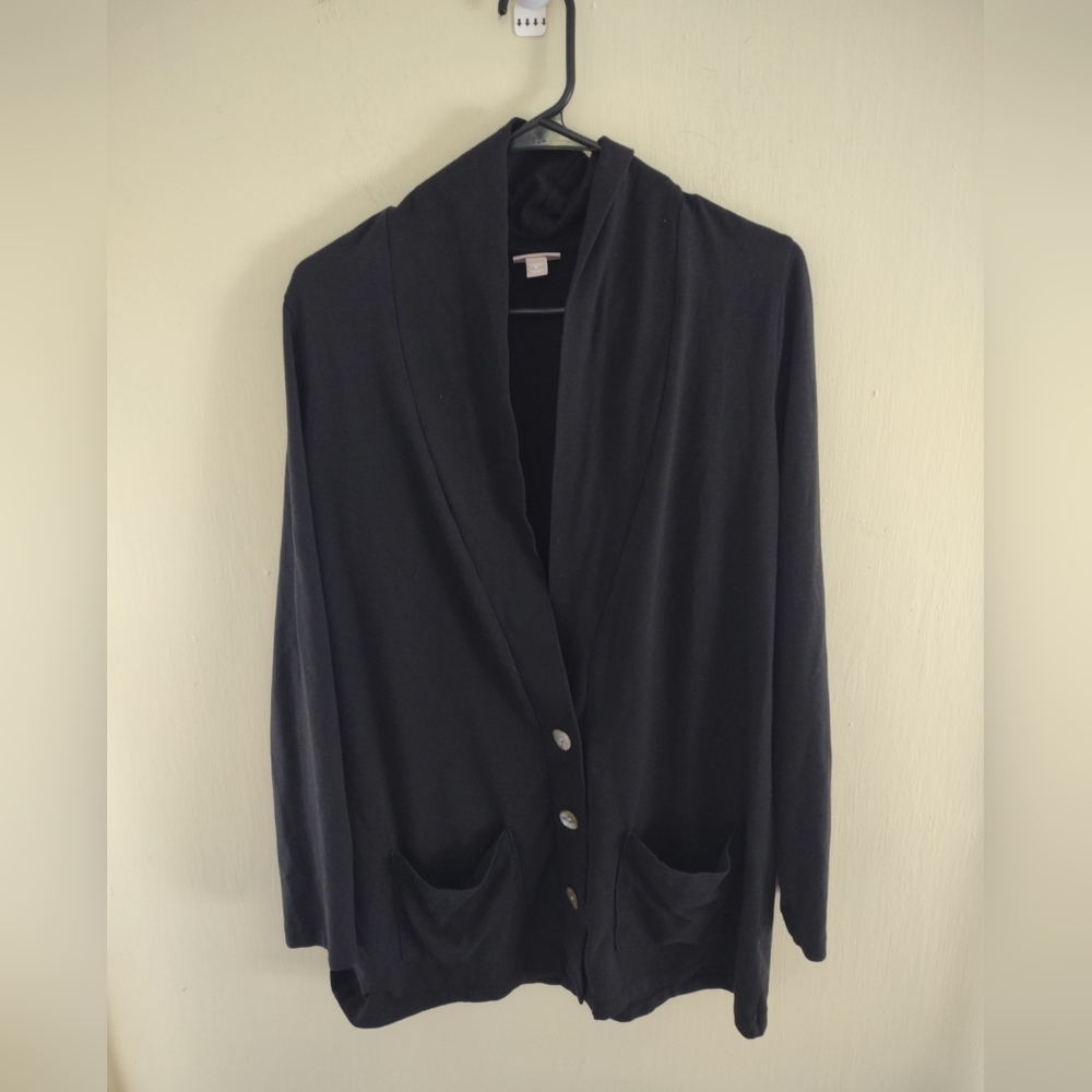 J. Jill Black Cardigan Sweater